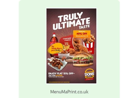 A1 Posters | Restaurant Posters | Poster Printing | MenuMa Print - 2/4