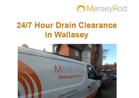 24/7 Hour Drain Clearance in Wallasey