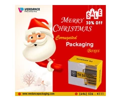 Avail 30% Discount on Christmas For Corrugated Packaging Boxes  – Verdance Packaging