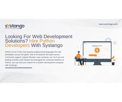 Looking For Web Development Solutions? Hire Python Developers With Systango
