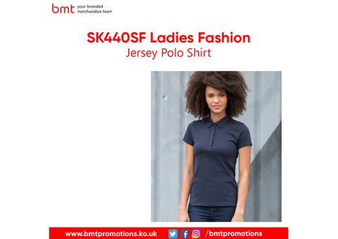 SK440SF Ladies Fashion Jersey Polo Shirt