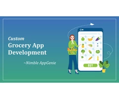 Custom grocery app development- Nimble AppGenie
