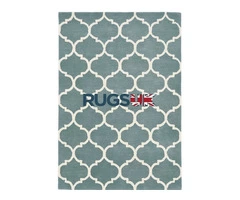 Albany Rug by Asiatic Carpets in Ogee Duck Egg Design