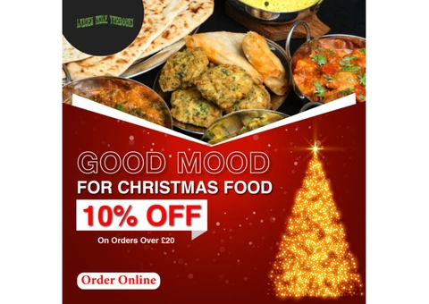 10% Discount on Orders Over £20 - Ladies Mile Tandoori Takeaway