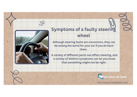Symptoms of a faulty steering wheel
