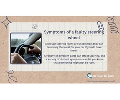 Symptoms of a faulty steering wheel