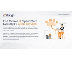 End Overall IT Spend With Systango’s Cloud Services
