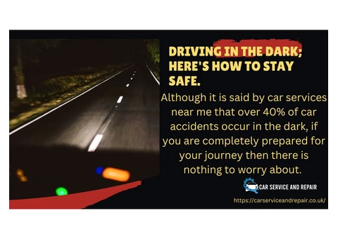 Driving in the dark; here's how to stay safe.