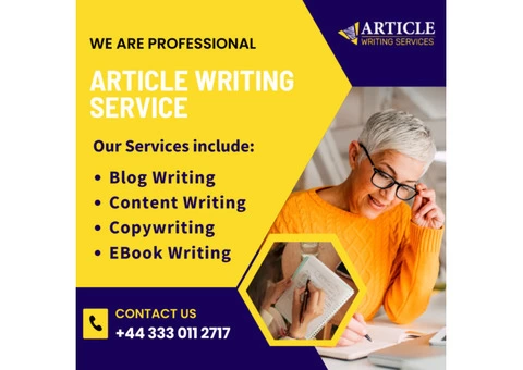 BEST ARTICLE WRITING SERVICES IN UK