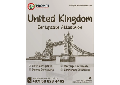 UK Certificate Attestation in UAE