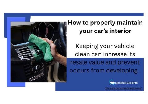 How to properly maintain your car’s interior