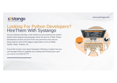 Looking For Python Developers? Hire Them With Systango