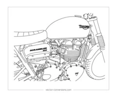 What is a vector line drawing?