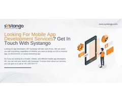 Looking For Mobile App Development Services? Get In Touch With Systango