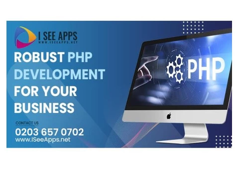 PHP based web development services for business website