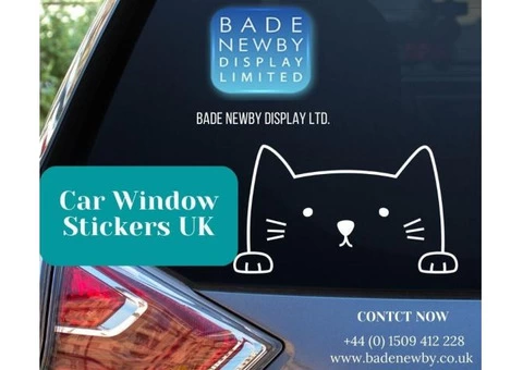 Get more customers by using Car Window Stickers in UK - 1/4