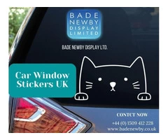 Get more customers by using Car Window Stickers in UK