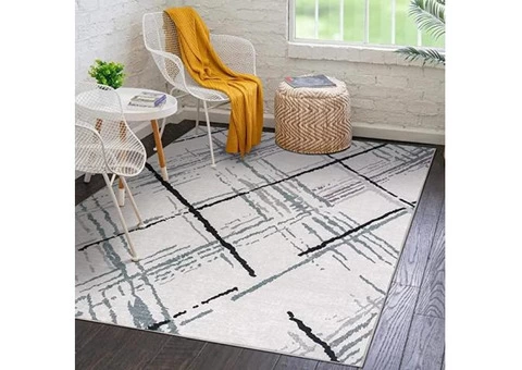 Vernal Newark cream/black rug