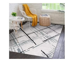 Vernal Newark cream/black rug