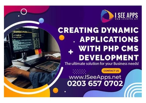Create a dynamic application with PHP CMS Development