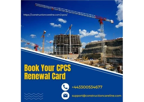 Book Your CPCS Renewal Card | CPCS Card