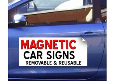 Brand New Affordable Magnetic Signs for Your Car or Van
