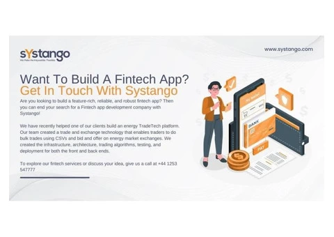 Want To Build A Fintech App? Get In Touch With Systango