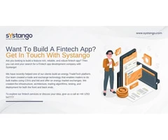 Want To Build A Fintech App? Get In Touch With Systango
