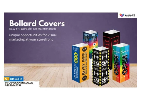 Affordable Bollard Covers Printing in UK Bollard Covers Printing