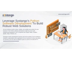 Leverage Systango’s Python Software Development To Build Robust Web Solutions