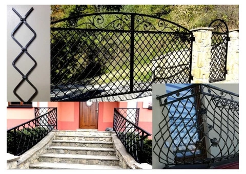 Artistic Blacksmithing, Railings, Gates, Fencing, Spans - 3/8