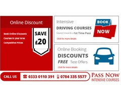 Join Intensive Driving Course by Pass Now Ltd! 0333 0110 391
