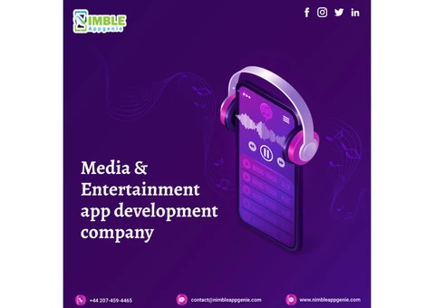 Media & Entertainment App Development Company- Nimble AppGenie