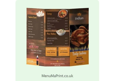 Takeaway Menu | Leaflet Printing Services | MenuMa Print - 1/10