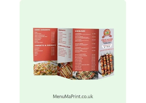 Takeaway Menu | Leaflet Printing Services | MenuMa Print - 6/10