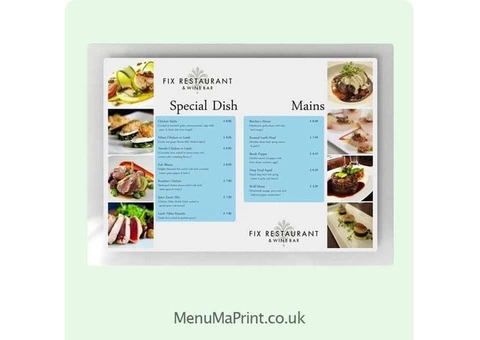 Best Restaurant Menu Printing Near Me | MenuMa Print - 8/13