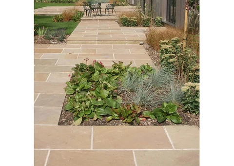 Most Popular Patio Slabs-Raj Green Indian Sandstone 900 X 600