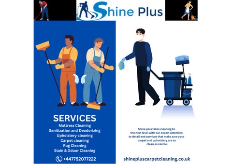 Shine Plus Carpet Cleaning Services in UK - 1/4