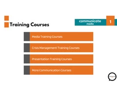 Media Training Courses | Media Training In London | Communicate Media