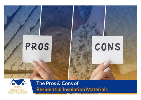 Residential Insulation Materials - Home Insulation Contractors UK