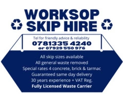 Rubbish Clearance and Dumpster Rental Worksop