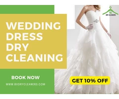 Professional dry cleaning service for your wedding dress