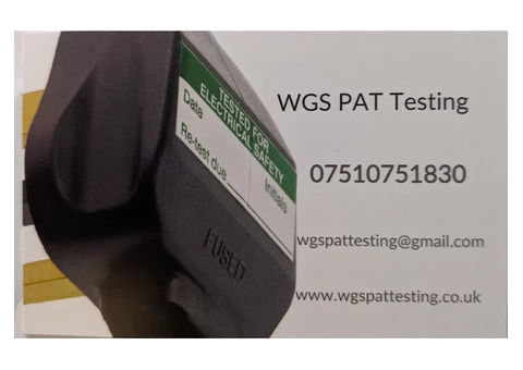 WGS PAT test your appliances at a affordable cost. We charge £50.00 Callout + £0.95 per item