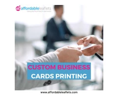 Custom Business Cards Printing | Affordable Leaflets