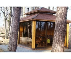 Hand Made Siesta Shade Sauna with Glasses Available.