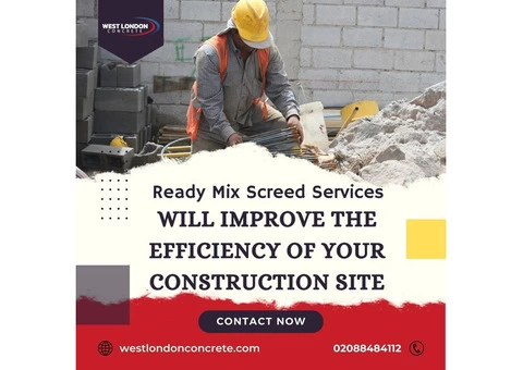 Onsite Mixed Screed supplier | West London Concrete Ltd