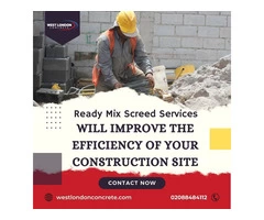 Onsite Mixed Screed supplier | West London Concrete Ltd
