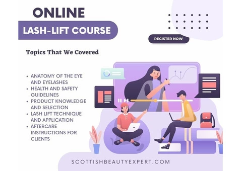 Online Lash Lift Course Including Full Kit