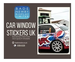 Custom Printed And Low-Cost Car Window Stickers In UK