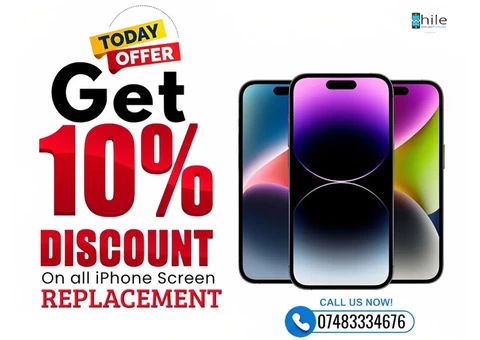 Get Up To 10% Discount On All iPhone Screen Replacement
